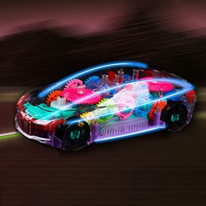 Auto de Carreras Transparente con Luces LED