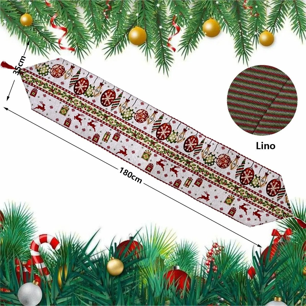 Camino de mesa Navideño 2x 69 - Merry Christmas