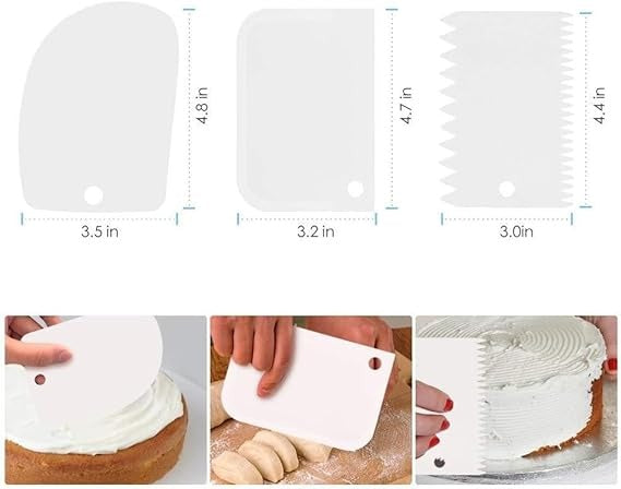 Kit de Decoración para Pasteles con Plato Giratorio - 60 PIEZAS