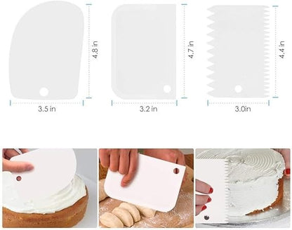 Kit de Decoración para Pasteles con Plato Giratorio - 60 PIEZAS