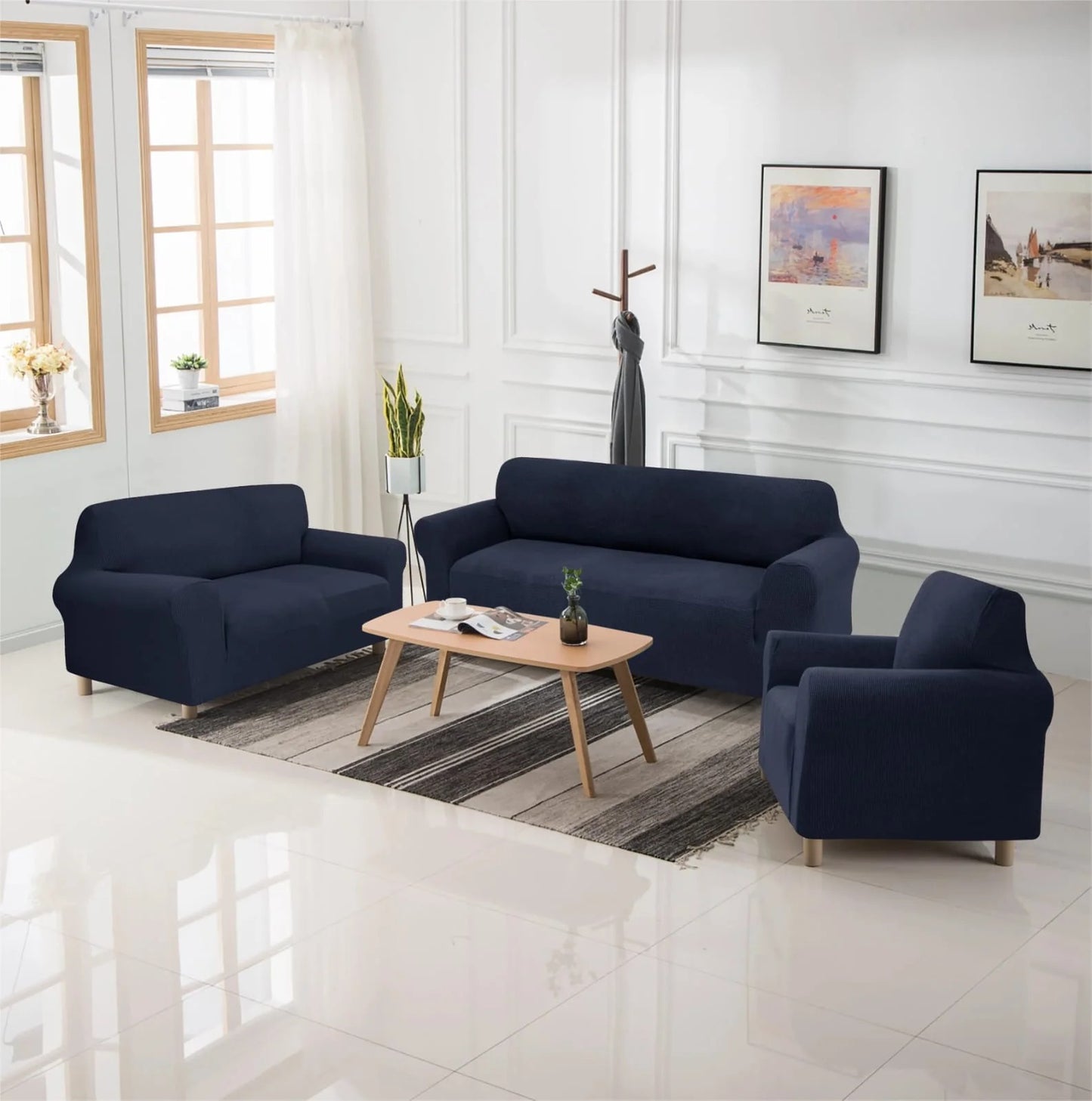 Forro de Mueble  3-2-1 Color Entero – Set de Fundas Premium