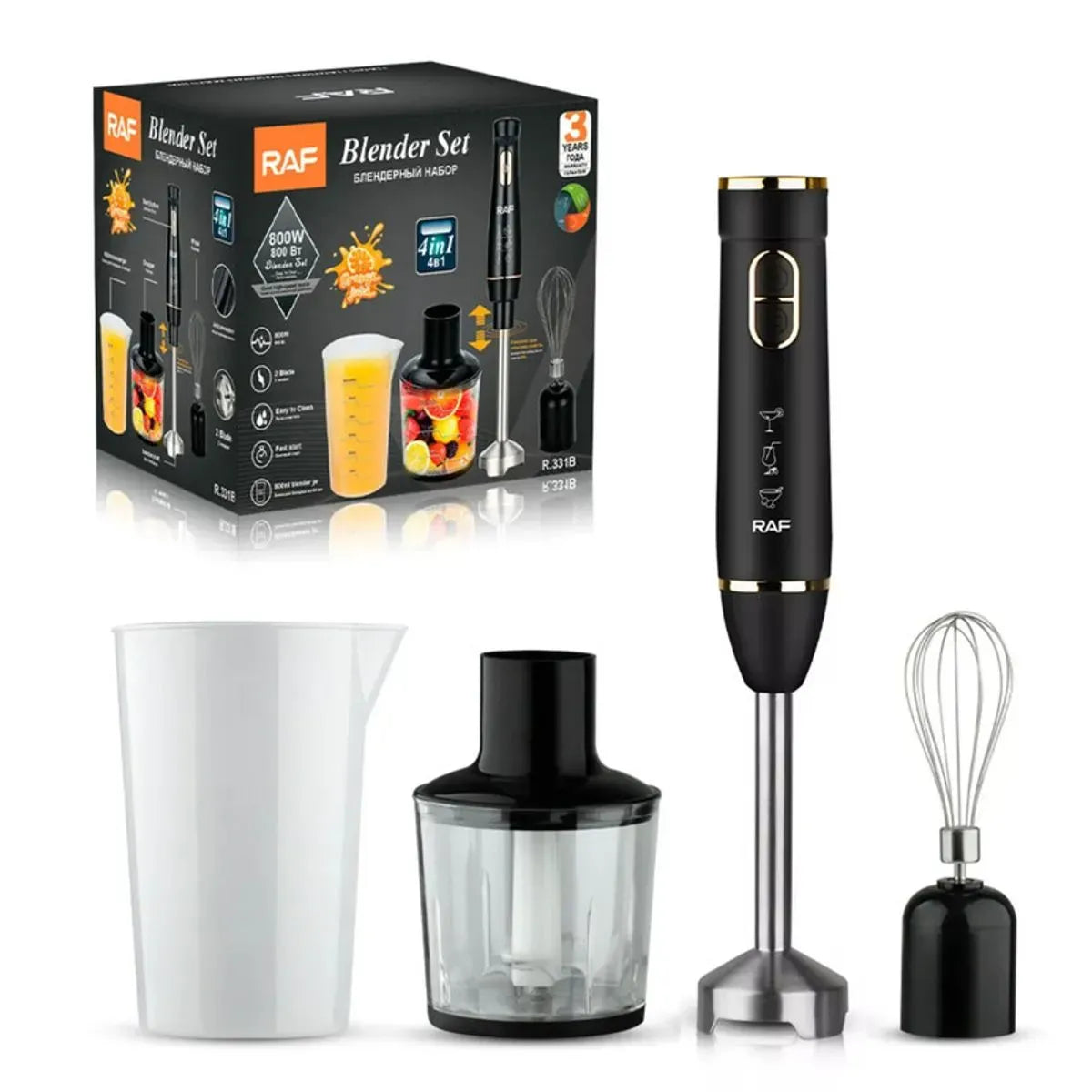 👩‍🍳ChefMix Pro 5 en 1 – Batidora y Licuadora de Inmersión Multifuncional