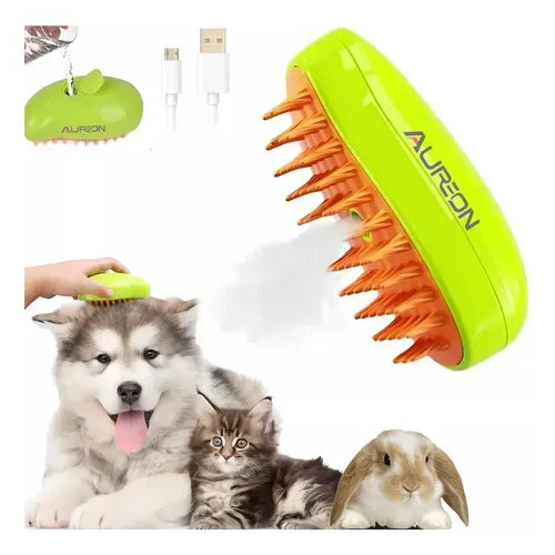Cepillo De Vapor Para Mascotas Para Mudar De Pelo 3 en 1
