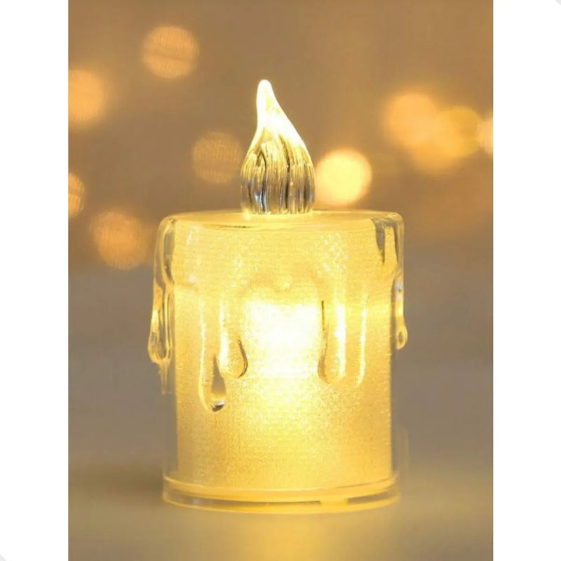 SET 12 LAMPARAS DE VELAS NAVIDEÑAS- ESTILO PREMIUN