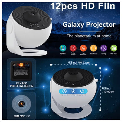 Proyector Planetario Galaxy Star 12 en 1