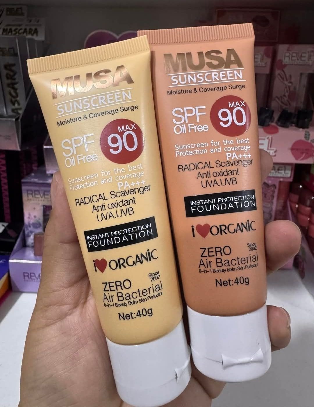 🌞 Musa Glow SPF 90 – Bloqueador con Efecto Base