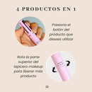 Lápiz de Maquillaje 4 en 1 (Labial, Cejas, Delineador e Iluminador)
