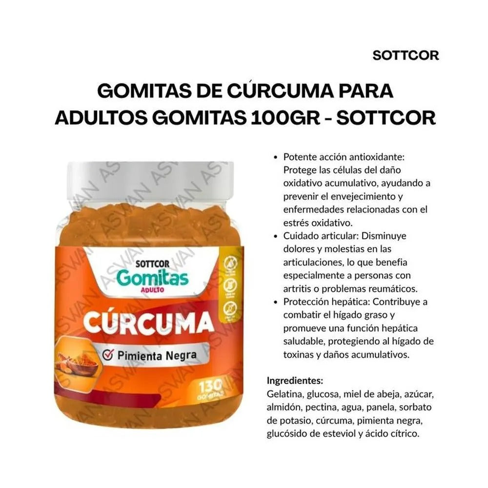 Gomitas de Cúrcuma – Suplemento natural para el hígado graso y la inflamación
