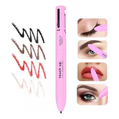 Lápiz de Maquillaje 4 en 1 (Labial, Cejas, Delineador e Iluminador)