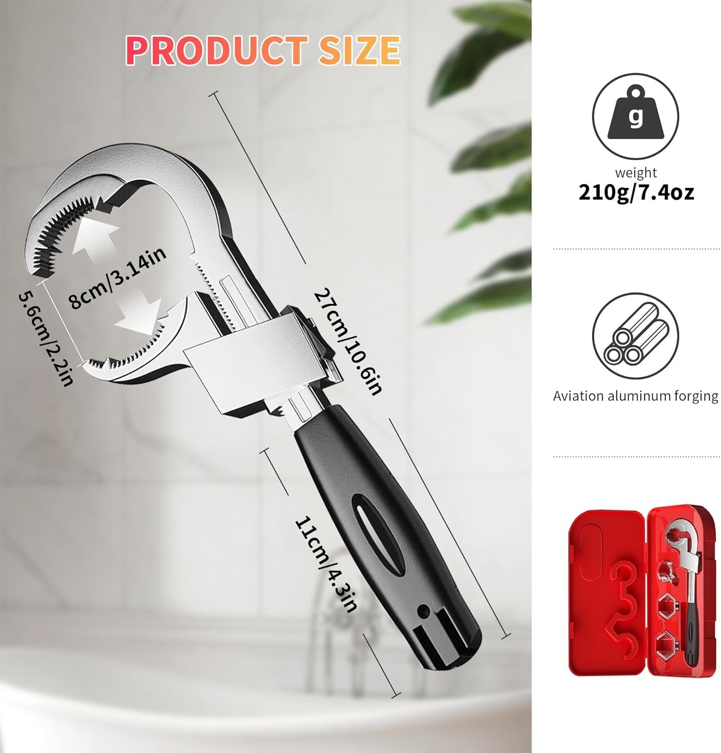 🛠️ MultiFix Pro: Llave Universal Multifunción Ajustable✨
