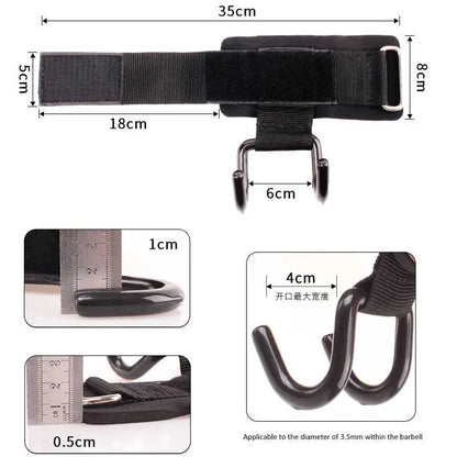 💪 PowerGrip Hooks – Straps con Gancho para Levantamiento🏋️‍♂️