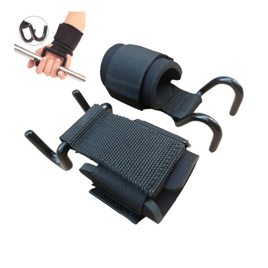 💪 PowerGrip Hooks – Straps con Gancho para Levantamiento🏋️‍♂️