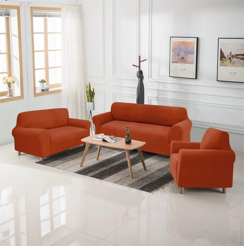 Forro de Mueble  3-2-1 Color Entero – Set de Fundas Premium