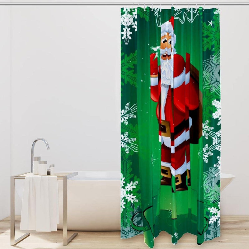 Juegos de Baño Cortina Ducha Navideñas 4 en 1