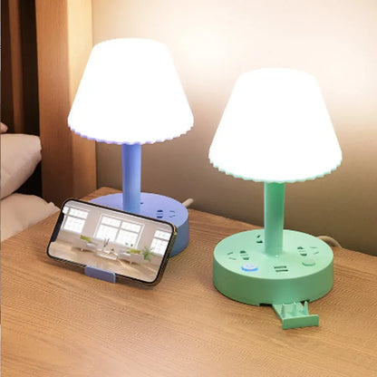 💡PowerLamp 3 en 1 – Lámpara LED con Enchufes Integrados✨