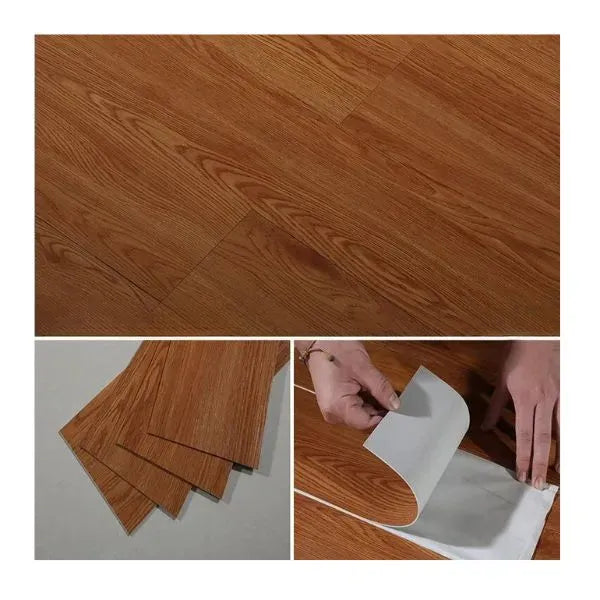 Piso Autoadhesivo de PVC de Instalación Rápida - Pack x 12