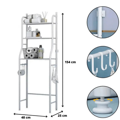 🚽 SlimSpace 3X – Organizador Vertical Inteligente para Baño💥