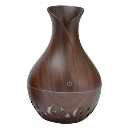 Humidificador Aromaterapia - Forma cantaro estilo madera