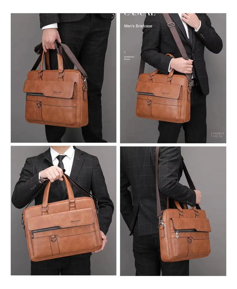 Maletín Ejecutivo de Cuero para Hombre – Weixier Pro