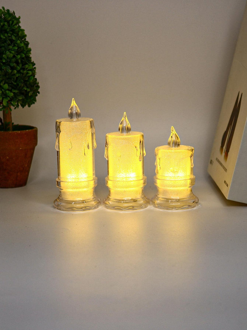 SET 12 LAMPARAS DE VELAS NAVIDEÑAS- ESTILO PREMIUN