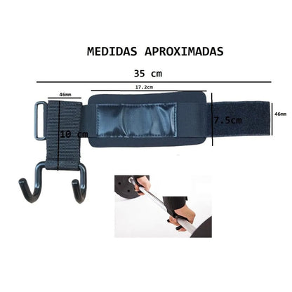 💪 PowerGrip Hooks – Straps con Gancho para Levantamiento🏋️‍♂️