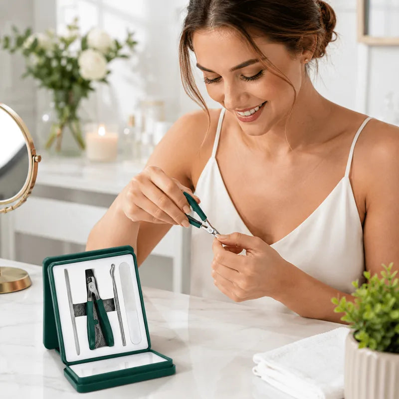 KIT PROFESIONAL CORTAÚÑAS BISELADO