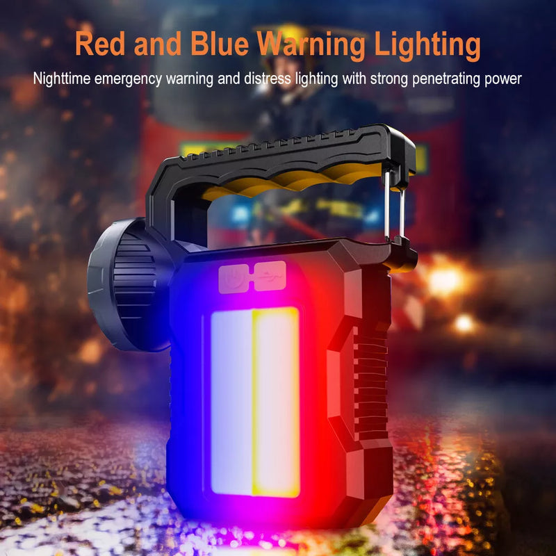 Linterna LED recargable SOLAR para camping PREMIUM