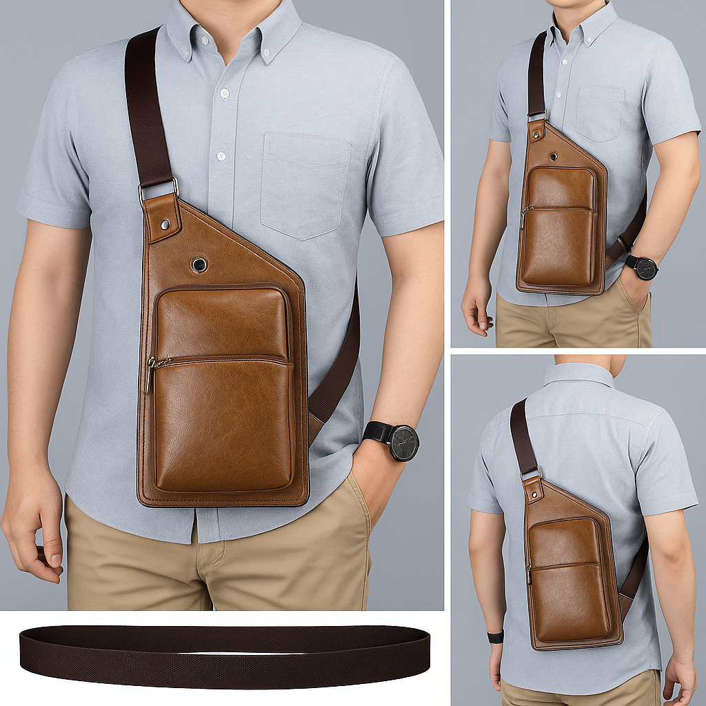Pechera Cruzada – Impermeable y Elegante para Varón